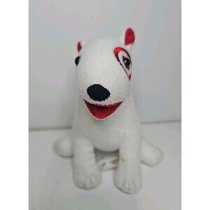 Target Bullseye Plush Stuffed Dog Toy 8" Rare